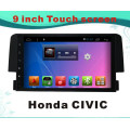 Android System 9 Zoll Navigation GPS für Honda Civic Auto DVD Spieler mit Bluetooth / TV / WiFi